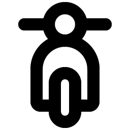 moped front bold icon
