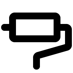 paint roller bold icon