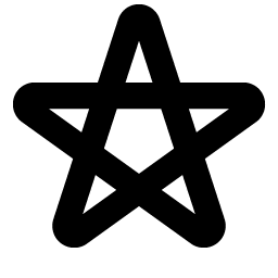 pentagram bold icon