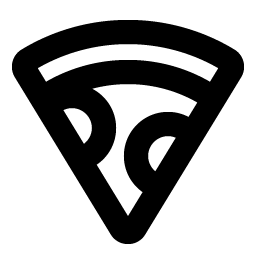 pizza bold icon