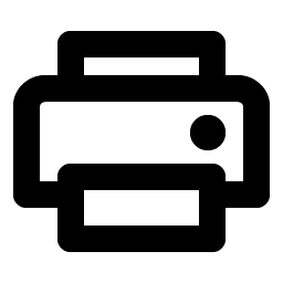 printer bold icon