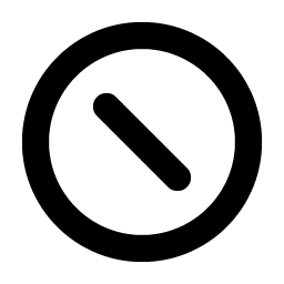 prohibit inset bold icon