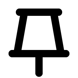 push pin simple bold icon