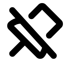 push pin slash bold icon