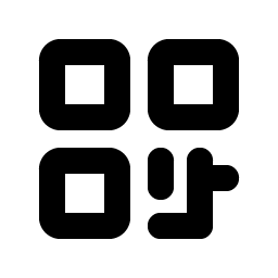 qr code bold icon