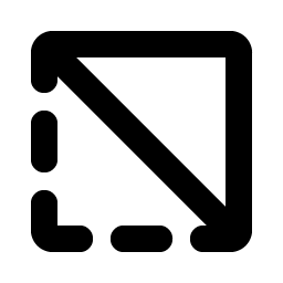 selection inverse bold icon