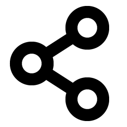 share network bold icon