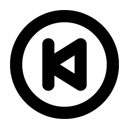 skip back circle bold icon