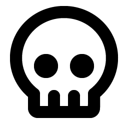 skull bold icon