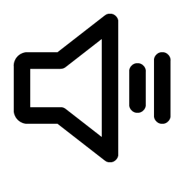 speaker simple high bold icon