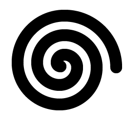 spiral bold icon