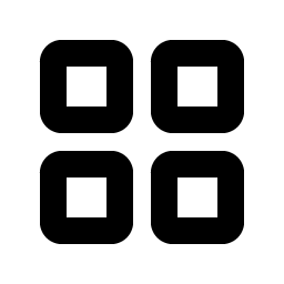 squares four bold icon