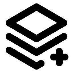 stack plus bold icon