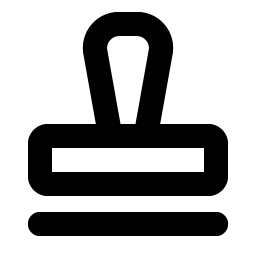 stamp bold icon