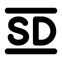 standard definition bold icon