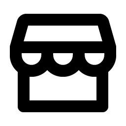 storefront bold icon