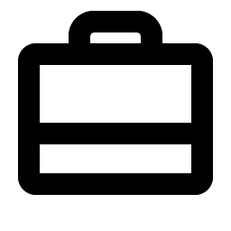 suitcase simple bold icon