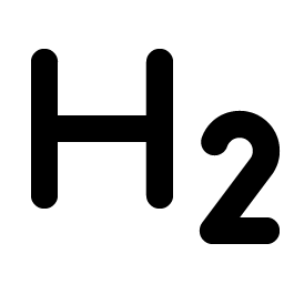 text h two bold icon