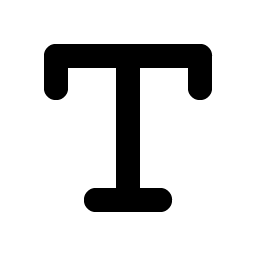 text t bold icon