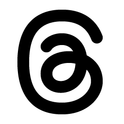 threads logo bold icon