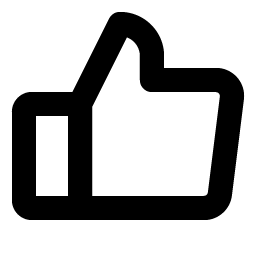 thumbs up bold icon