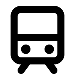 train simple bold icon