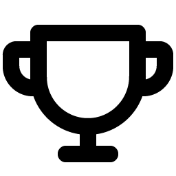 trophy bold icon
