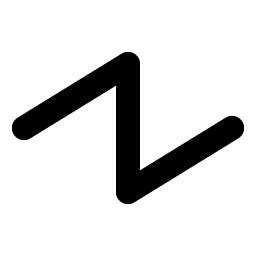 wave sawtooth bold icon