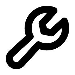wrench bold icon