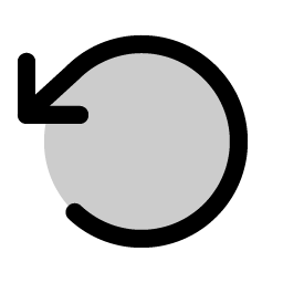 arrow counter clockwise duotone icon