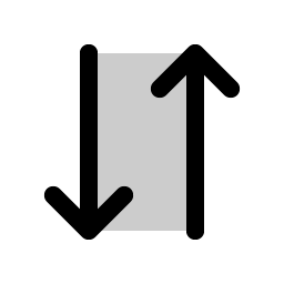 arrows down up duotone icon