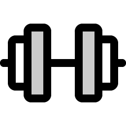 barbell duotone icon