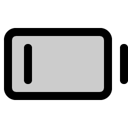 battery low duotone icon