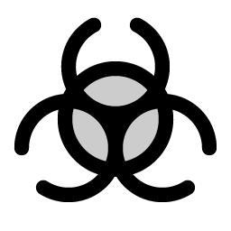 biohazard duotone icon