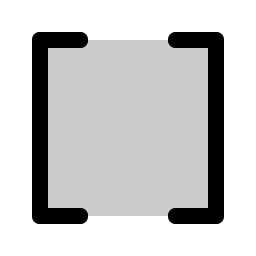 brackets square duotone icon