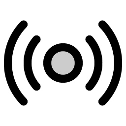 broadcast duotone icon