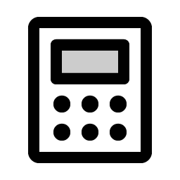calculator duotone icon