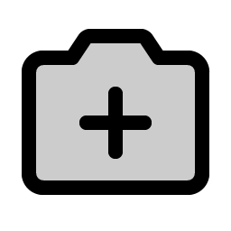 camera plus duotone icon