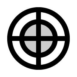 chart polar duotone icon