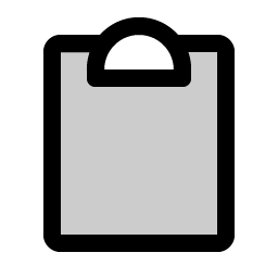 clipboard duotone icon
