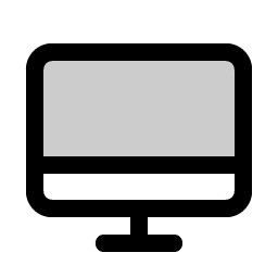 desktop duotone icon