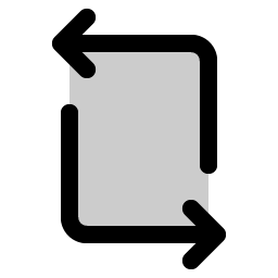 device rotate duotone icon