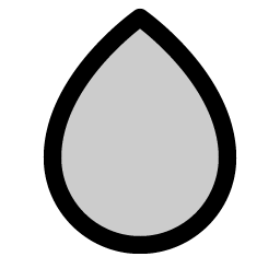 drop simple duotone icon