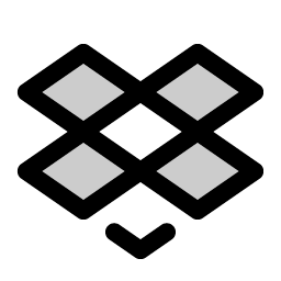 dropbox logo duotone icon