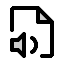 file audio duotone icon
