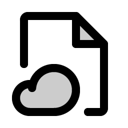 file cloud duotone icon