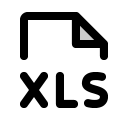 file xls duotone icon