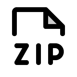 file zip duotone icon