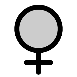 gender female duotone icon