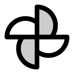 google photos logo duotone icon